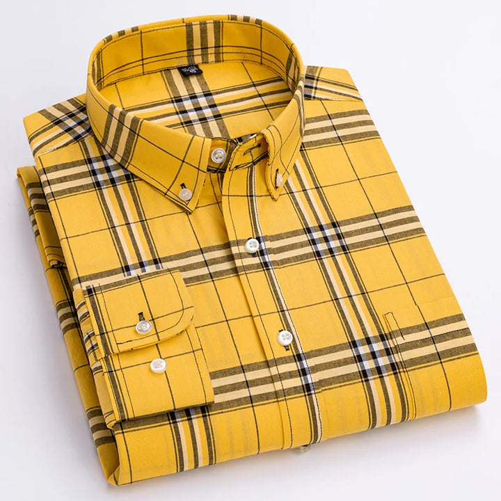 Aurelion™ Men’s Classic Check Shirt