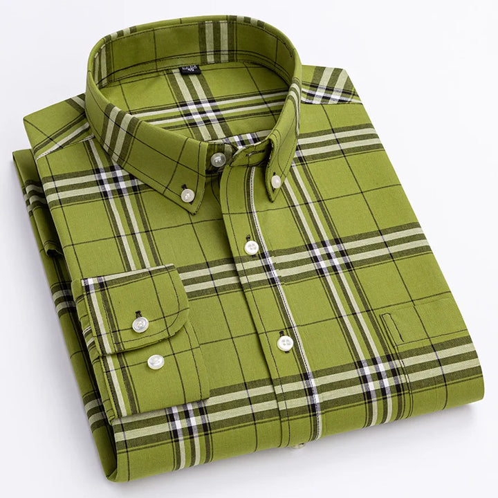 Aurelion™ Men’s Classic Check Shirt