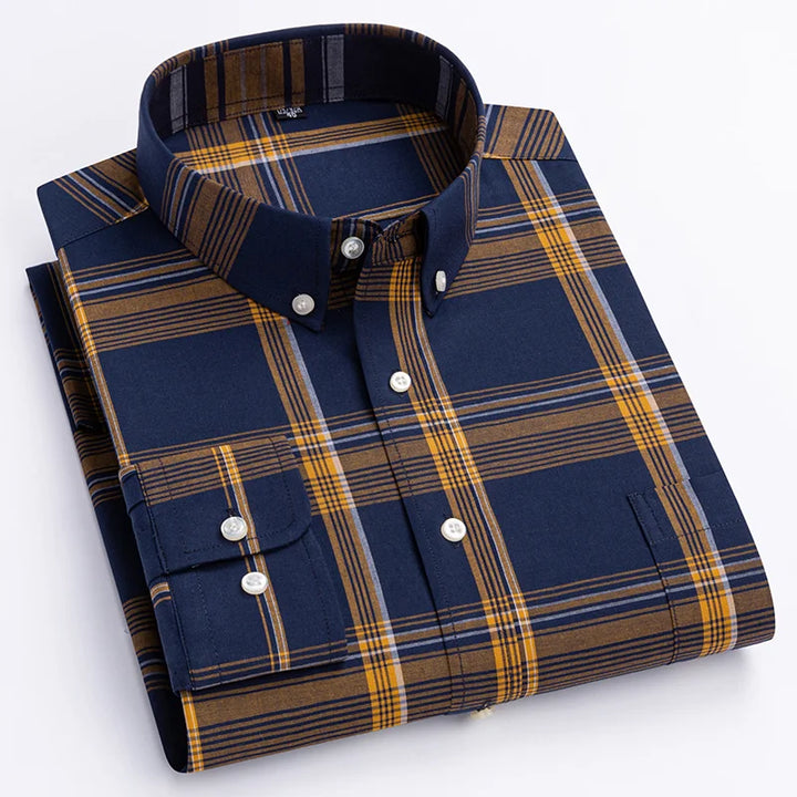 Aurelion™ Men’s Classic Check Shirt