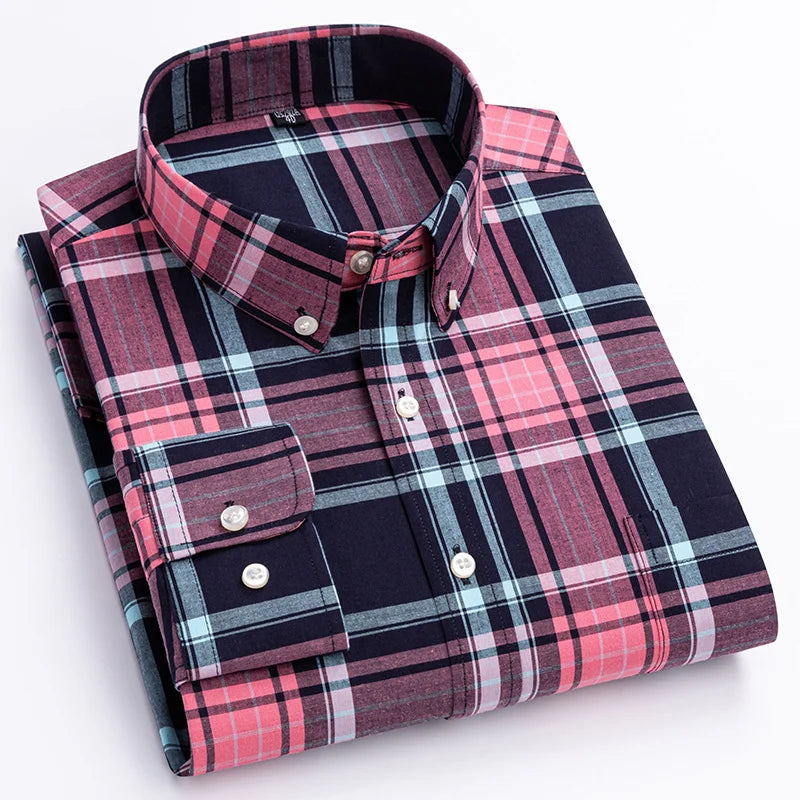 Aurelion™ Men’s Classic Check Shirt