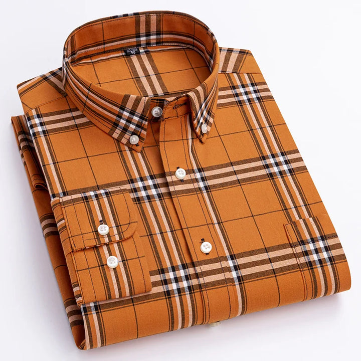 Aurelion™ Men’s Classic Check Shirt